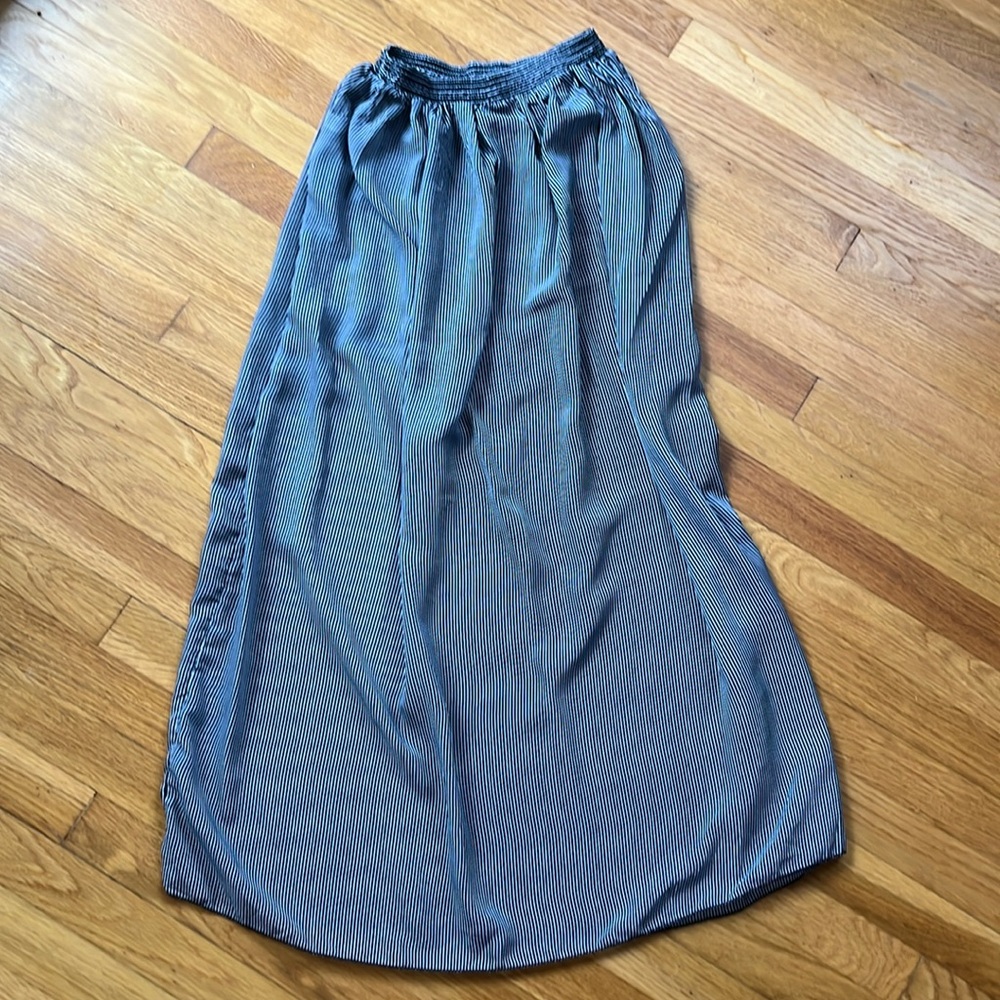 Vintage American Apparel black and white chiffon sheer skirt